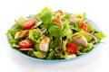 Image of vegetable salad with roasted chicken